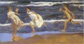 Joaquín Sorolla corriendo niños playa impresionismo costero